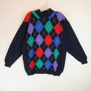 Edinburgh Argle Golf Sweater Size L
